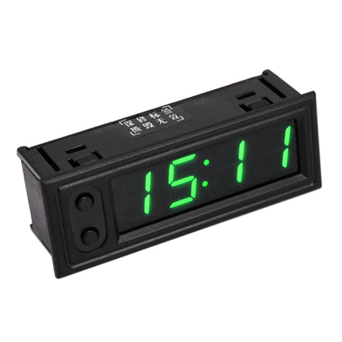 3 in 1 รถยนต์ความแม่นยำสูงอิเล็กทรอนิกส์ LED Luminous Clock + เครื่องวัดอุณหภูมิ + โวลต์มิเตอร์, 3 in 1 Green, 3 in 1 Blue, 3 in 1 Red