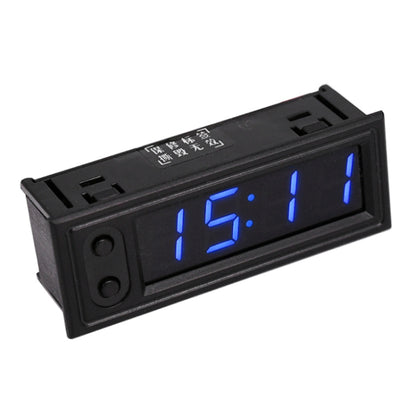 3 in 1 รถยนต์ความแม่นยำสูงอิเล็กทรอนิกส์ LED Luminous Clock + เครื่องวัดอุณหภูมิ + โวลต์มิเตอร์, 3 in 1 Green, 3 in 1 Blue, 3 in 1 Red