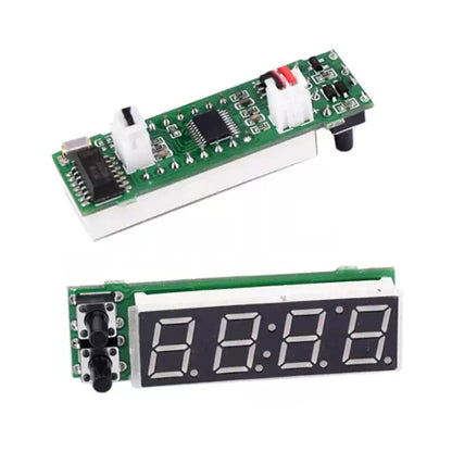 3 in 1 รถยนต์ความแม่นยำสูงอิเล็กทรอนิกส์ LED Luminous Clock + เครื่องวัดอุณหภูมิ + โวลต์มิเตอร์, 3 in 1 Green, 3 in 1 Blue, 3 in 1 Red