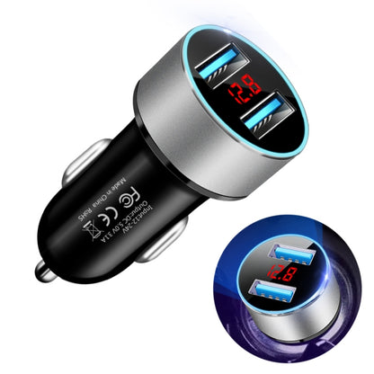 JMG-C016A 5V 3.1A เครื่องชาร์จ USB คู่ในรถยนต์พร้อมจอแสดงผล LED, JMG-C016A (Black), JMG-C016A (Gold), JMG-C016A (Blue), JMG-C016A (Red), JMG-C016A (Silver)