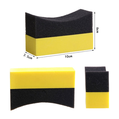 R-10356 ฟองน้ำทำความสะอาดรถยนต์ EVA แบบป้องกันการตายแบบมัลติฟังก์ชั่น, 20 PCS Anti-dead Corner EVA Sponge