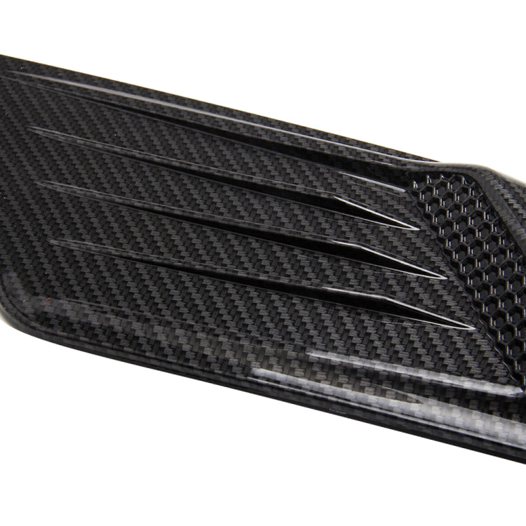 2 ชิ้นรถตกแต่ง Air Scoop Bonnet ด้านข้าง Fender Vent Hood ชุดสำหรับ Ford Mustang 2015-2017, คาร์บอนไฟเบอร์, For Ford Mustang 2015-2017, Carbon Fiber