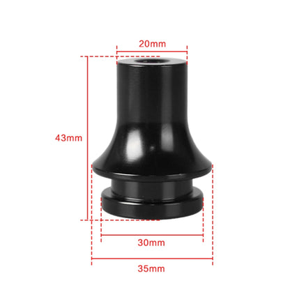 รถหัวเกียร์อะแดปเตอร์เกียร์ฐานขั้วต่อ Stopper M12x1.25 3 อะแดปเตอร์ทองแดง