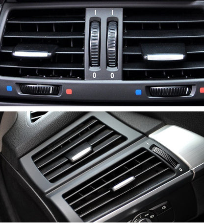 รถด้านหน้าเครื่องปรับอากาศไอเสียสวิทช์ Paddle เครื่องปรับอากาศ Leaf CLIP สำหรับ BMW X5/X6,ซ้ายและขวาไดรฟ์ Universal, For BMW X5 / X6 Front