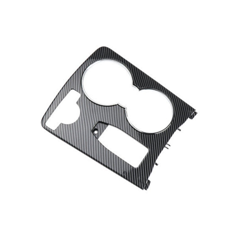 คาร์บอนไฟเบอร์ Central Control กล่องเก็บรอบ 2046800107 สำหรับ Mercedes-Benz C-Class W204 2007-2014,ขับรถซ้าย, Round Carbon Fiber
