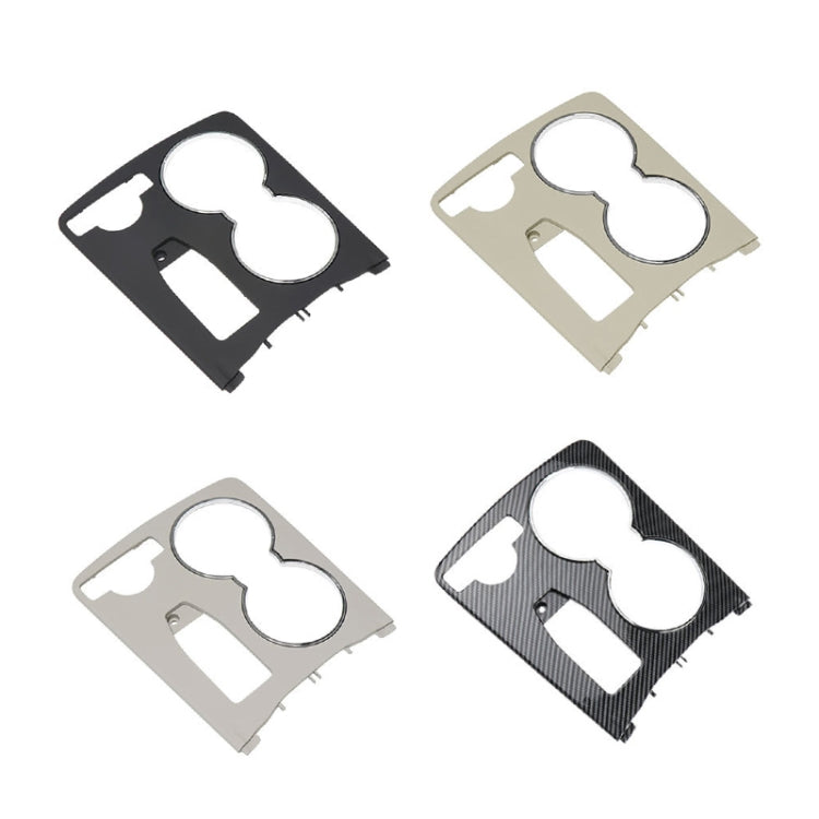คาร์บอนไฟเบอร์ Central Control กล่องเก็บรอบ 2046800107 สำหรับ Mercedes-Benz C-Class W204 2007-2014,ขับรถซ้าย, Round Carbon Fiber