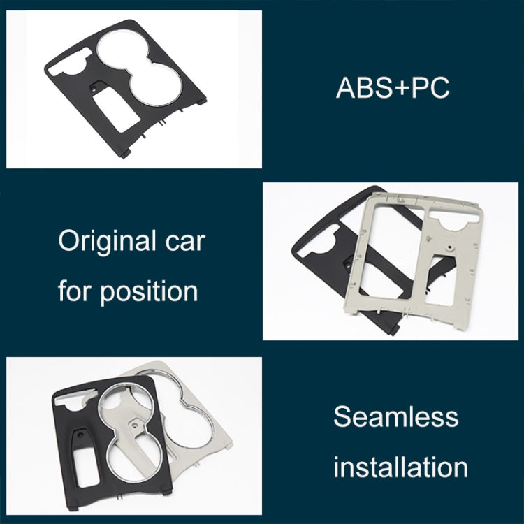 คาร์บอนไฟเบอร์ Central Control กล่องเก็บรอบ 2046800107 สำหรับ Mercedes-Benz C-Class W204 2007-2014,ขับรถซ้าย, Round Carbon Fiber
