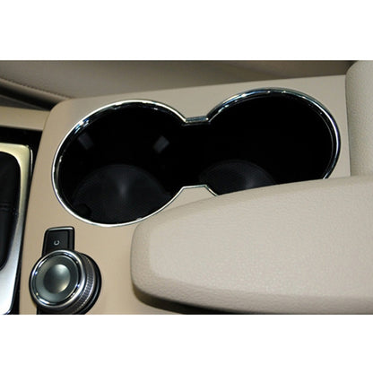 คาร์บอนไฟเบอร์ Central Control กล่องเก็บรอบ 2046800107 สำหรับ Mercedes-Benz C-Class W204 2007-2014,ขับรถซ้าย, Round Carbon Fiber