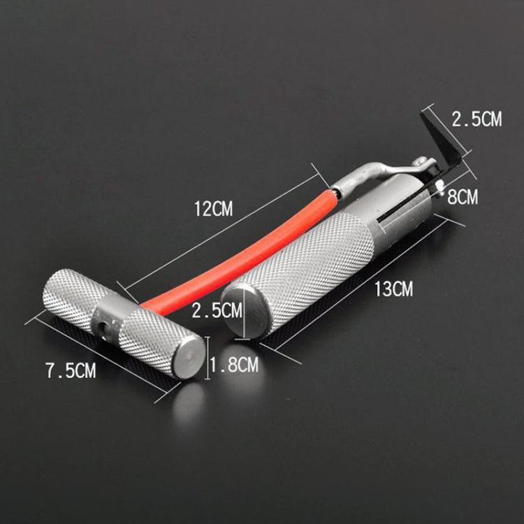 กระจกรถยนต์อลูมิเนียม Handle Strip เครื่องมือตัดแก้ว Broach เครื่องมือ, Windshield Aluminum Handle Strip Cutting