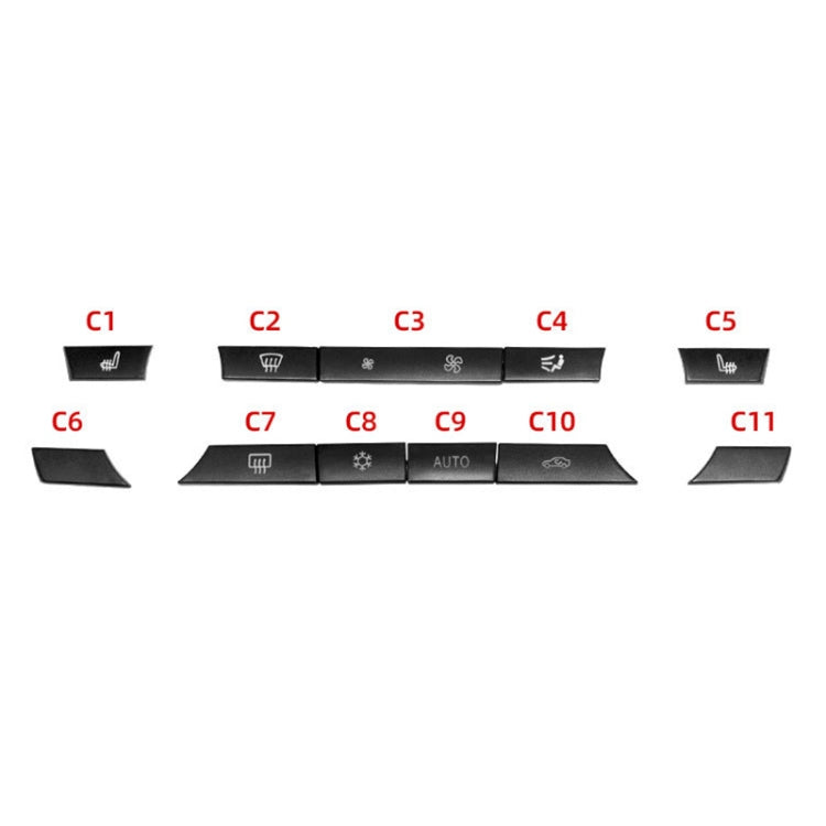 รถเครื่องปรับอากาศแผงสวิตช์ปุ่ม 11 ปุ่ม 61319313923 สำหรับ BMW F10 / F07 / F02, 11-button
