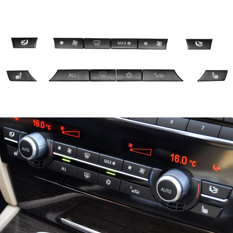 รถเครื่องปรับอากาศแผงสวิตช์ปุ่ม 12 ปุ่ม 61319313923 สำหรับ BMW F10 / F07 / F02, 12-button