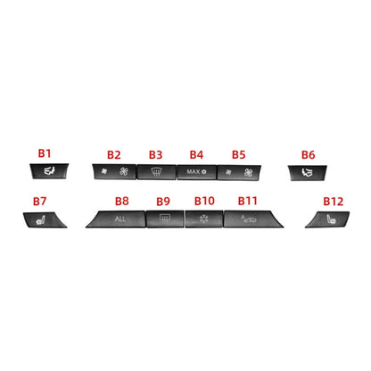 รถเครื่องปรับอากาศแผงสวิตช์ปุ่ม 12 ปุ่ม 61319313923 สำหรับ BMW F10 / F07 / F02, 12-button