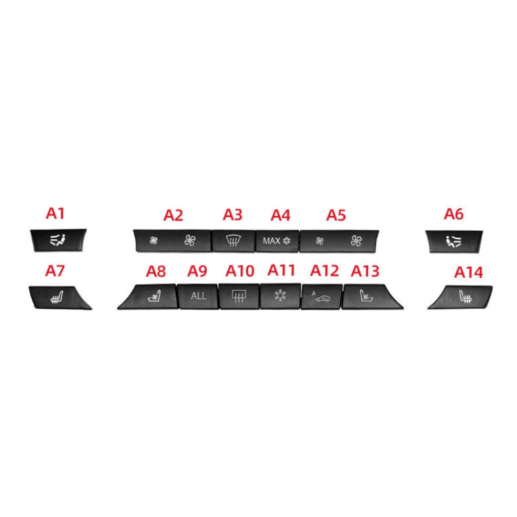 รถเครื่องปรับอากาศแผงสวิตช์ปุ่ม 14 ปุ่ม 61319313923 สำหรับ BMW F10 / F07 / F02, 14-button