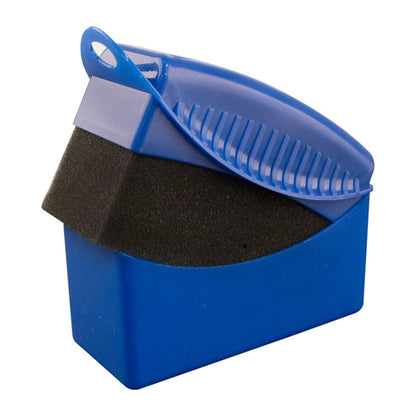 FJYS-01 ยางรถยนต์ขัดแว็กซ์เอาอกเอาใจฟองน้ำแปรงพร้อมฝาปิดขนาด: 12x5.5x7 ซม. จัดส่งสีแบบสุ่ม, with Cover