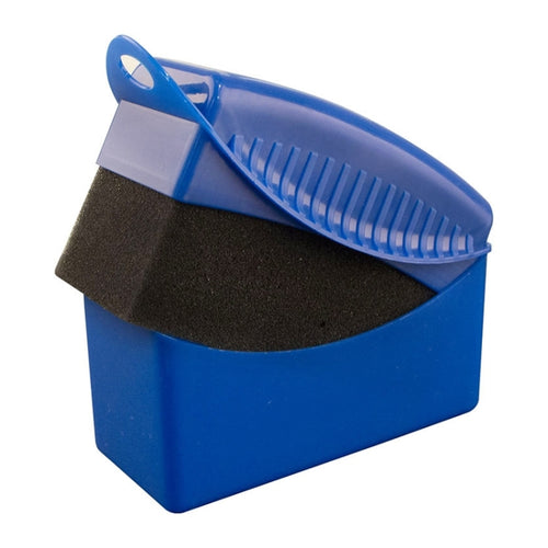 FJYS-01 ยางรถยนต์ขัดแว็กซ์เอาอกเอาใจฟองน้ำแปรงพร้อมฝาปิดขนาด: 12x5.5x7 ซม. จัดส่งสีแบบสุ่ม, with Cover