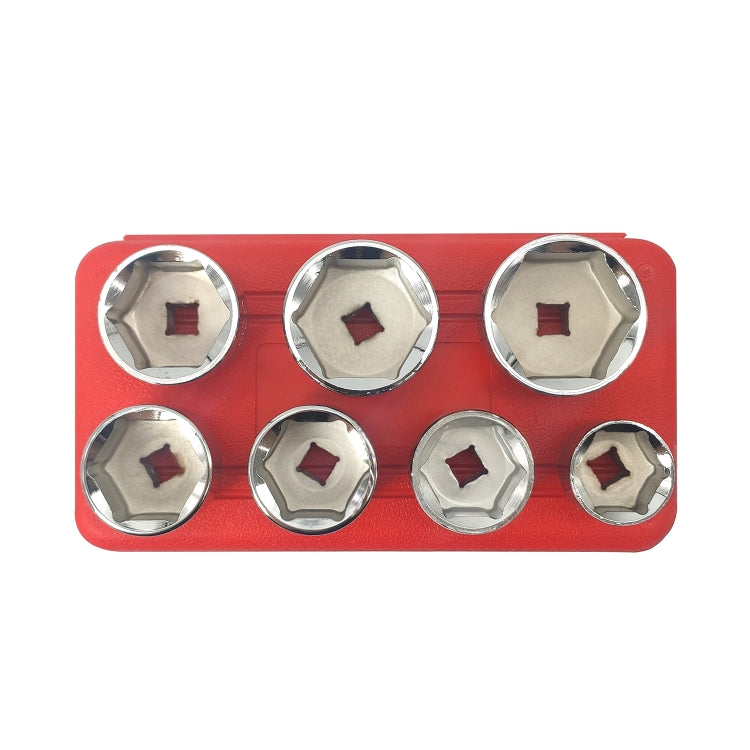 ZK-077 7 in 1 รถตลับกรองน้ำมันหมวกประแจซ็อกเก็ตชุดเครื่องมือชุด, ZK-077