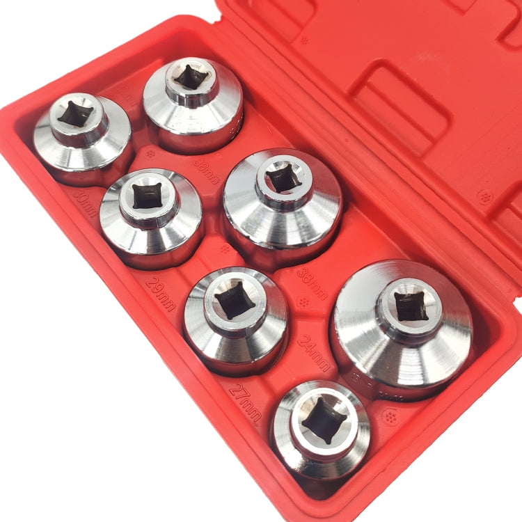 ZK-077 7 in 1 รถตลับกรองน้ำมันหมวกประแจซ็อกเก็ตชุดเครื่องมือชุด, ZK-077