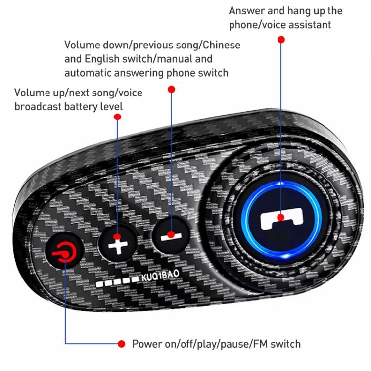 K10 รถจักรยานยนต์ชุดหูฟังหมวกกันน็อค Bluetooth ไมโครโฟนเสาแข็ง, Black Hard Pole Microphone, Black Hidden Microphone, White Hidden Microphone, White Hard Pole Microphone, Carbon Fiber Hard Pole Microphone, Carbon Fiber Hidden Microphone