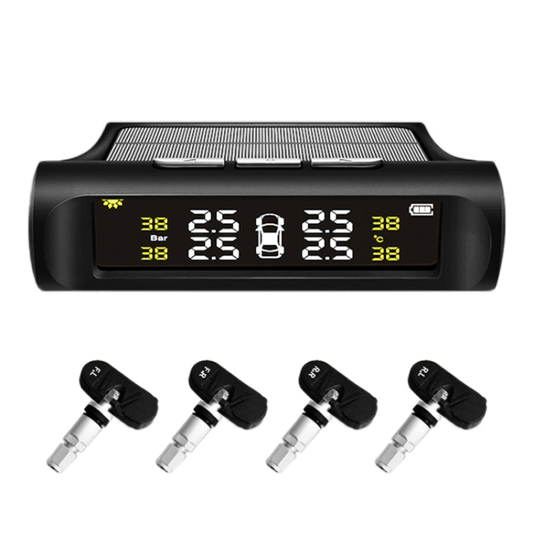 YB-P0248 เครื่องตรวจจับความดันลมยาง TPMS ในตัวแบบไร้สายพลังงานแสงอาทิตย์สำหรับรถยนต์สากล, YB-P0248