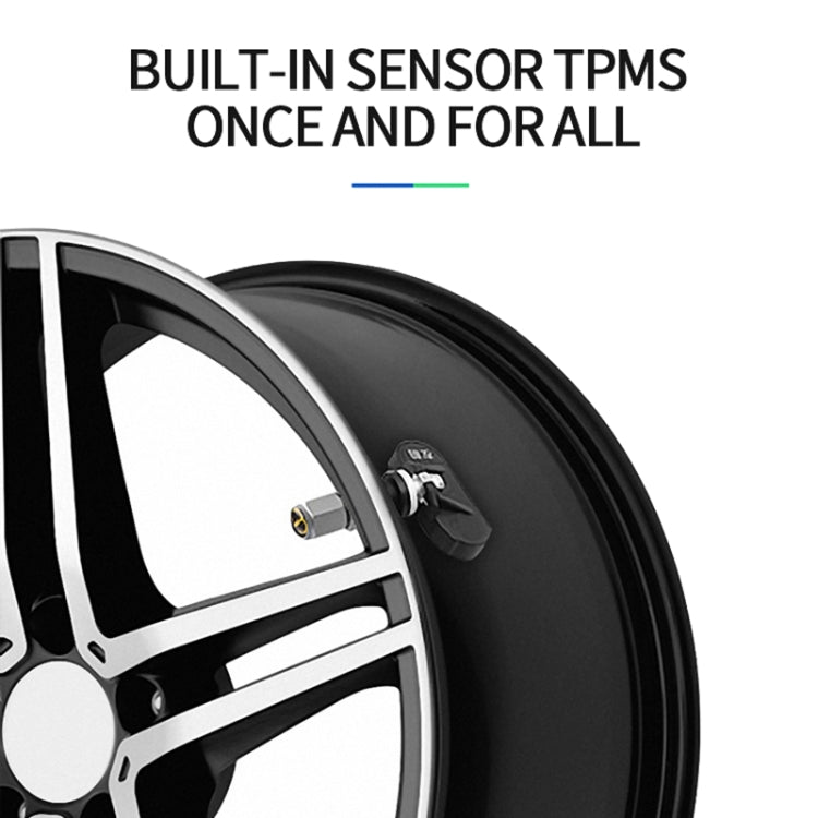 YB-P0248 เครื่องตรวจจับความดันลมยาง TPMS ในตัวแบบไร้สายพลังงานแสงอาทิตย์สำหรับรถยนต์สากล, YB-P0248