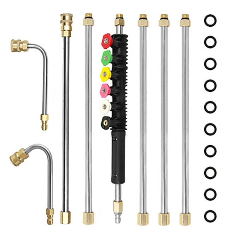 8 in 1 รถ ล้างหัวฉีดสเปรย์แรงดันสูงทำความสะอาดก้านขยาย, 8 in 1 Spray Nozzle