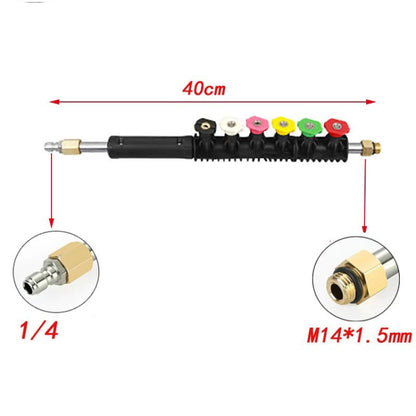 8 in 1 รถ ล้างหัวฉีดสเปรย์แรงดันสูงทำความสะอาดก้านขยาย, 8 in 1 Spray Nozzle