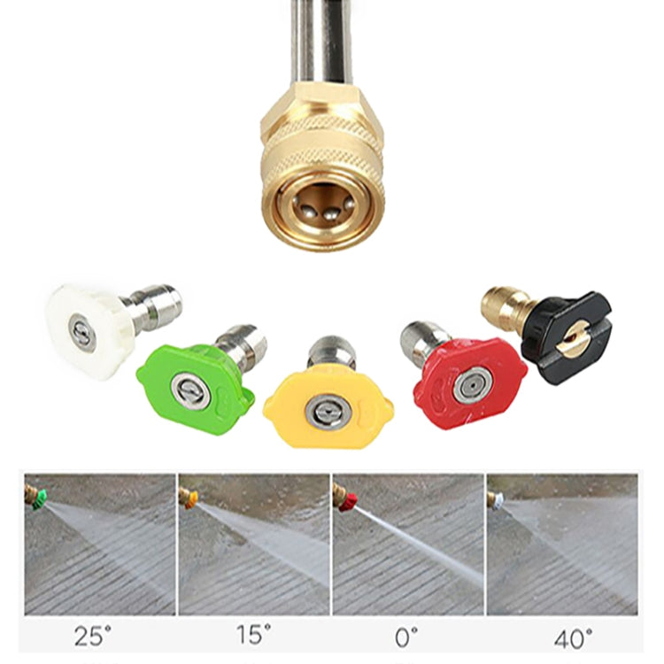 8 in 1 รถ ล้างหัวฉีดสเปรย์แรงดันสูงทำความสะอาดก้านขยาย, 8 in 1 Spray Nozzle