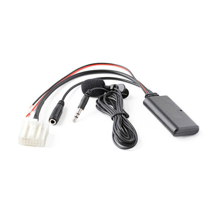 รถโมดูลบลูทูธไร้สายอะแดปเตอร์เสียงAUXสายAUXบลูทูธเพลง + ไมโครโฟนสำหรับMazda M6 M3 RX-8 MX-5 / Bestune B70, For Mazda M6 M3 RX-8 MX-5