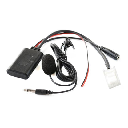 รถอะแดปเตอร์เสียงไร้สายบลูทูธเพลงAUX + ไมโครโฟนสำหรับMazda 5 8 CX9 CX7, For Mazda 5