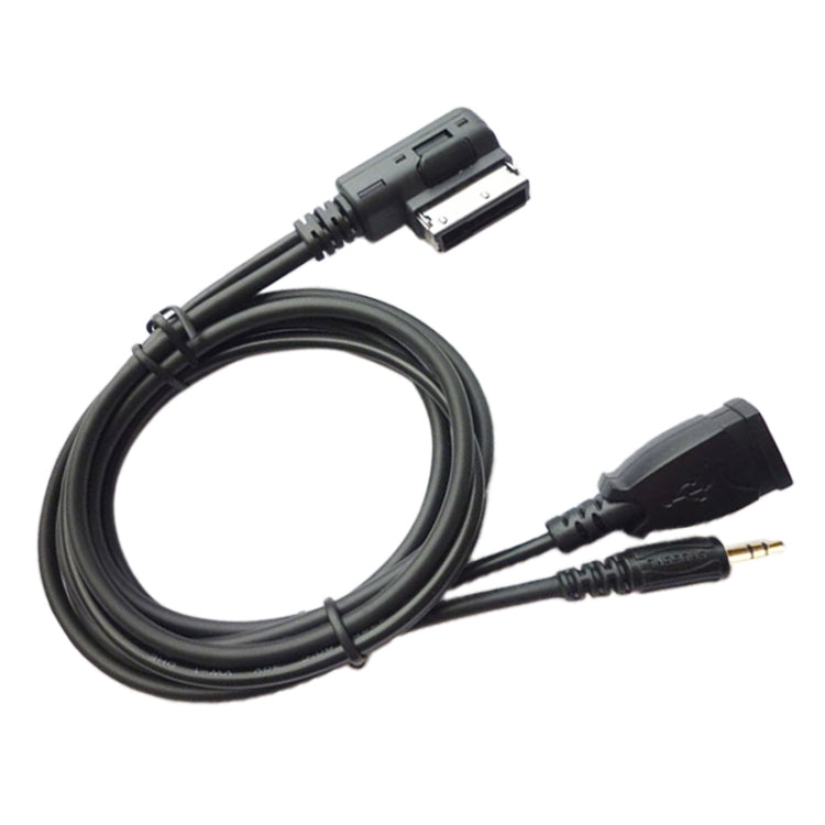 รถ AMI AUX สายสัญญาณเสียง AUX + ชาร์จ USB + เพลงมือถือสำหรับ Mercedes-Benz, For Mercedes-Benz (USB)