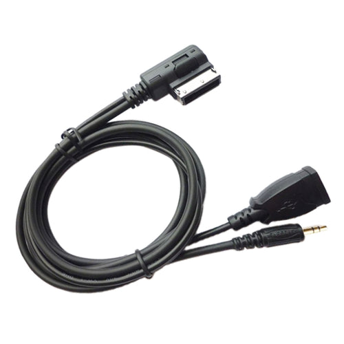รถ AMI AUX สายสัญญาณเสียง AUX + ชาร์จ USB + เพลงมือถือสำหรับ Mercedes-Benz, For Mercedes-Benz (USB)