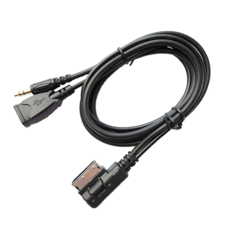 รถ AMI AUX สายสัญญาณเสียง AUX + ชาร์จ USB + เพลงมือถือสำหรับ Mercedes-Benz, For Mercedes-Benz (USB)