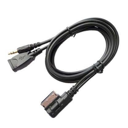 รถ AMI AUX สายสัญญาณเสียง AUX + ชาร์จ USB + เพลงมือถือสำหรับ Mercedes-Benz, For Mercedes-Benz (USB)
