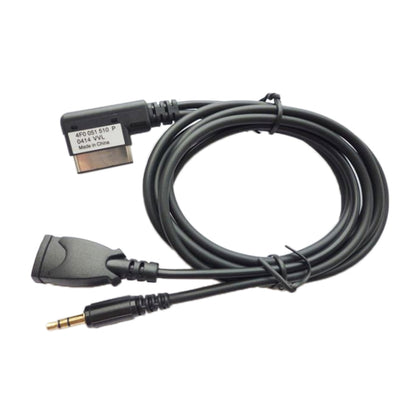 รถ AMI AUX สายสัญญาณเสียง AUX + ชาร์จ USB + เพลงมือถือสำหรับ Mercedes-Benz, For Mercedes-Benz (USB)