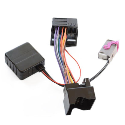 รถ RNS-E 32PIN บลูทูธเพลง AUX สายสัญญาณเสียงดิจิตอลสำหรับ Audi A3 A4 A6 A8 TT R8, For Audi A3