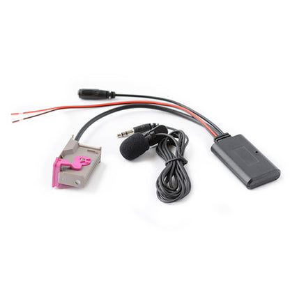 รถ RNS-E 32PIN บลูทูธเพลง + ไมโครโฟนสายสัญญาณเสียง Aux สำหรับ Audi A3 A4 A6 A8 TT R8, For Audi A3 A4