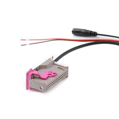 รถ RNS-E 32PIN บลูทูธเพลง + ไมโครโฟนสายสัญญาณเสียง Aux สำหรับ Audi A3 A4 A6 A8 TT R8, For Audi A3 A4