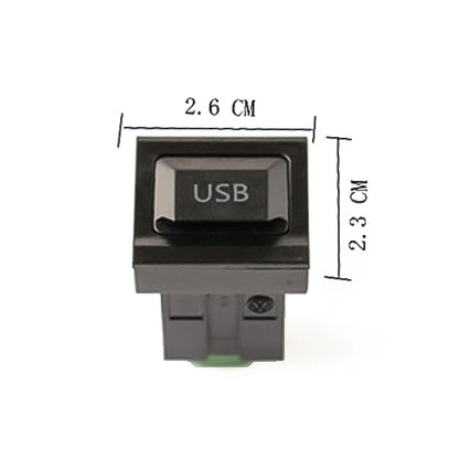 คอนโซลกลางรถคอนโซลซีดีตำแหน่งที่สงวนไว้ดัดแปลงพอร์ต USB 2.6x2.3 ซม. สำหรับ Volkswagen / Audi / Skoda, 2.6x2.3cm