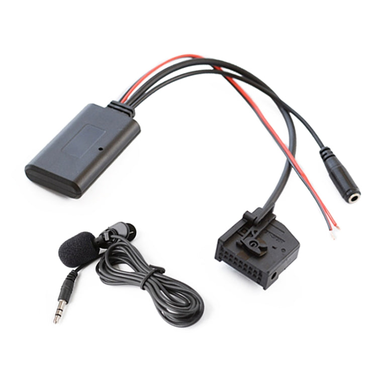 รถ MFD2 RNS2 18PIN บลูทูธเพลง AUX สายสัญญาณเสียง + ไมโครโฟนสำหรับ Audi/Volkswagen/Skoda, For Audi / Volkswagen / Skoda