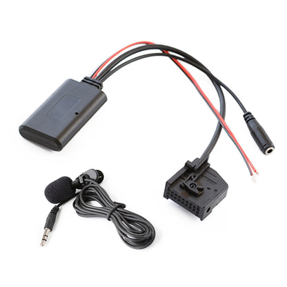 รถ MFD2 RNS2 18PIN บลูทูธเพลง AUX สายสัญญาณเสียง + ไมโครโฟนสำหรับ Audi/Volkswagen/Skoda, For Audi / Volkswagen / Skoda