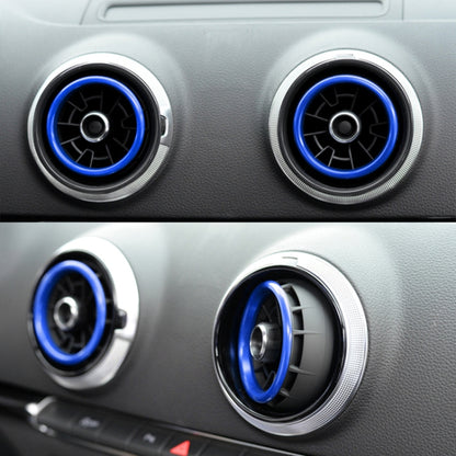 4 ชิ้น / ชุดเครื่องปรับอากาศ Vent แหวนตกแต่งโลหะสำหรับ Audi A1, For Audi A1