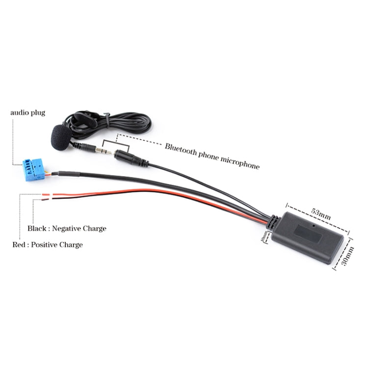 รถหน้าจอขนาดใหญ่โฮสต์AUXบลูทูธเพลงสาย + ไมโครโฟนสำหรับBMW E39 E46 E53 X5, For BMW E39 E46 E53 X5