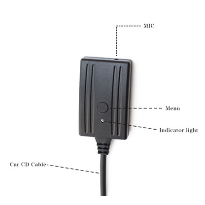 รถ 5 Pin AUX Bluetooth MP3 อะแดปเตอร์สายสัญญาณเสียง + ไมโครโฟนสำหรับ Ford Ba Bf Falcon, For Ford BaBf Falcon(MIC)
