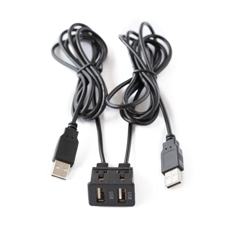 รถ Universal Modified Dual USB อินเทอร์เฟซสายชาร์จผู้ถือสวิทช์สำหรับ ALPINE/Pioneer, USB+USB