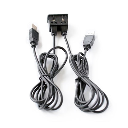 รถ Universal Modified Dual USB อินเทอร์เฟซสายชาร์จผู้ถือสวิทช์สำหรับ ALPINE/Pioneer, USB+USB