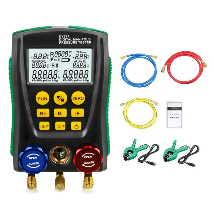 DUOYI DY517A เครื่องปรับอากาศรถยนต์เครื่องมือวินิจฉัยอุณหภูมิ Fluoride Meter, DY517A