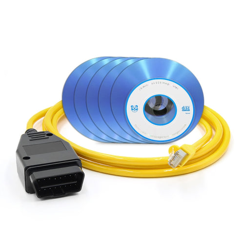 ESYS ENET สำหรับ ICOM BMW F-Series พร้อมชุดสายซ่อนแปรงรถยนต์ CD V50.3 ครบชุด, Car Brush Hidden Cable