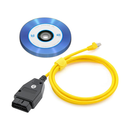 ESYS ENET สำหรับ ICOM BMW F-Series พร้อมชุดสายซ่อนแปรงรถยนต์ CD V50.3 ครบชุด, Car Brush Hidden Cable
