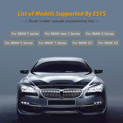 ESYS ENET สำหรับ ICOM BMW F-Series พร้อมชุดสายซ่อนแปรงรถยนต์ CD V50.3 ครบชุด, Car Brush Hidden Cable
