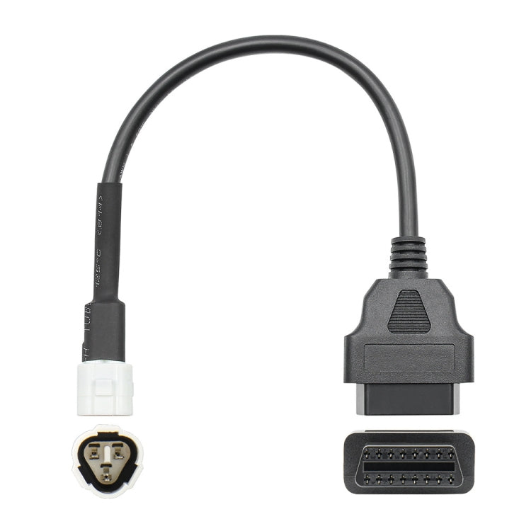 สายอะแดปเตอร์รถจักรยานยนต์ OBD ถึง 3Pin สำหรับ Yamaha, OBD to 3Pin